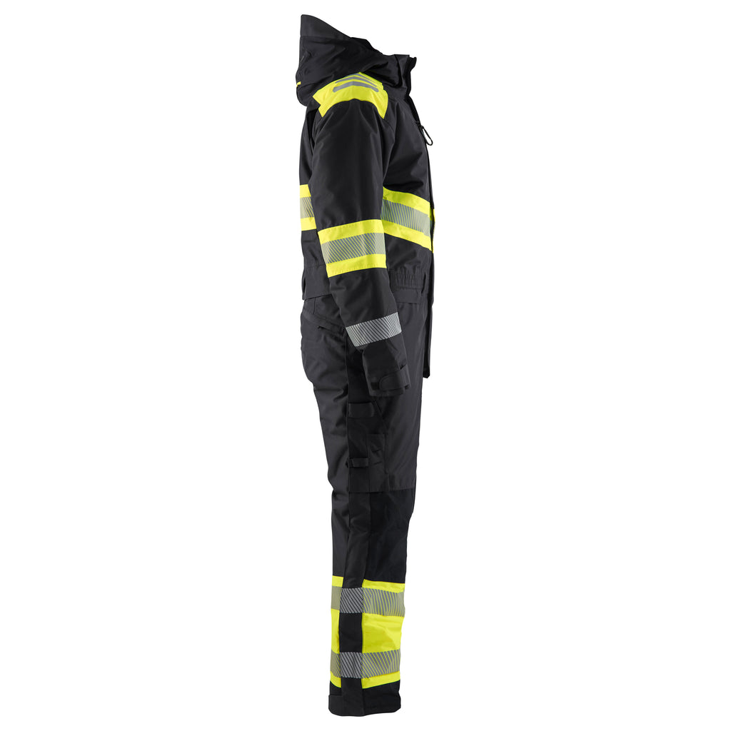 Blaklader 6720 Hi Vis Winter Overall Black Hi Vis Yellow Right