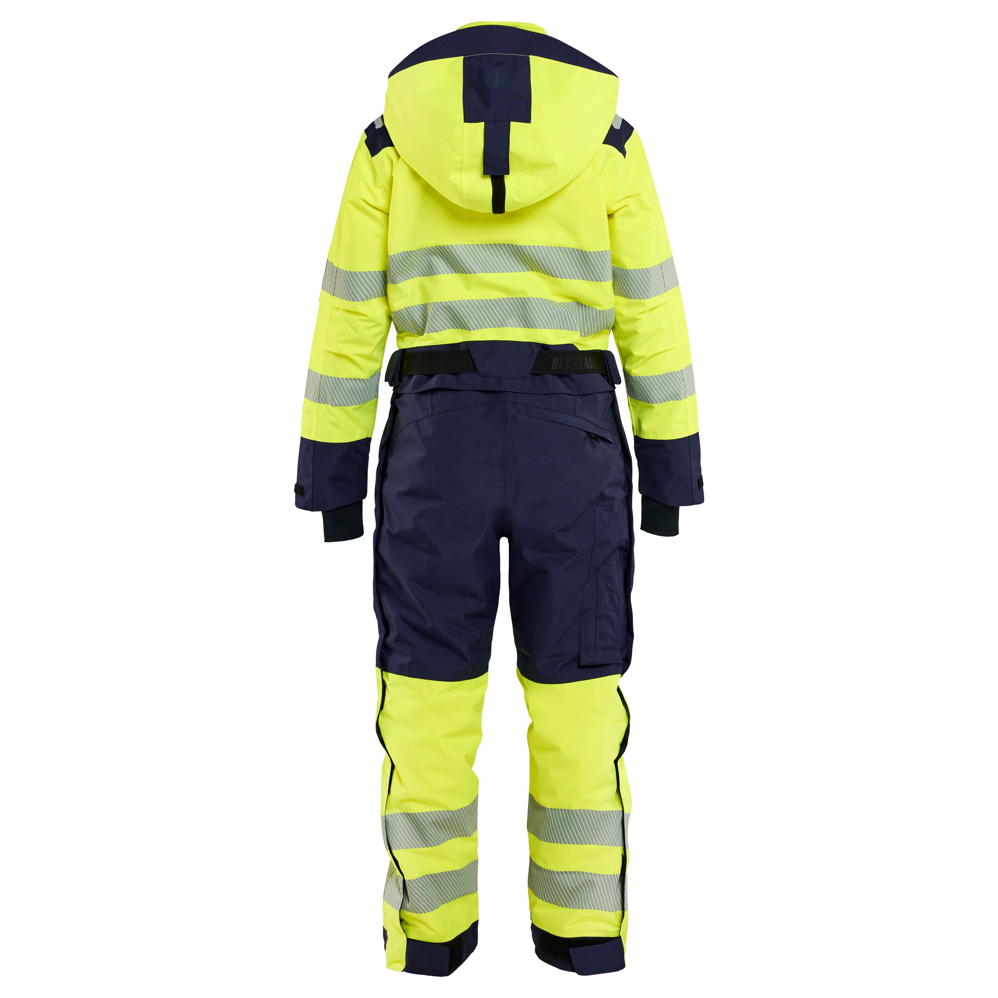 Blaklader 6726 Hi-Vis Yellow/Navy Blue Women's Winter Overall Hi