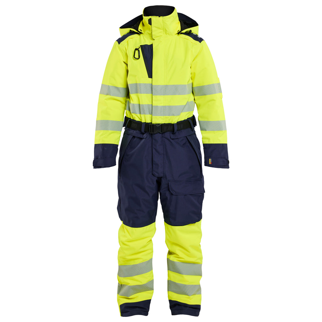 Blaklader 6726 Hi-Vis Yellow/Navy Blue Women's Winter Overall Hi-Vis