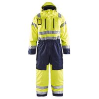 Blaklader 6763 Hi Vis Winter Overall Hi Vis Yellow Navy Blue Main