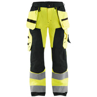 Blaklader 7156 Womens Hi Vis Trousers Hi Vis Yellow Black Main