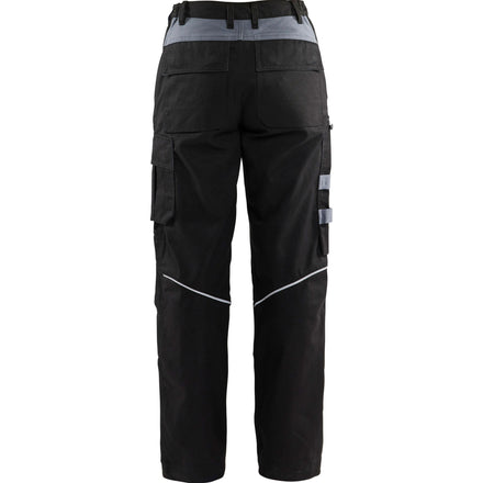 Blaklader 7173 Womens Flame Resistant Trousers Black Grey Back