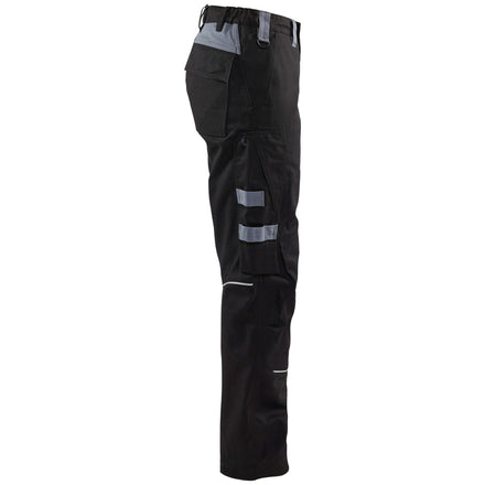 Blaklader 7173 Womens Flame Resistant Trousers Black Grey Right