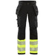 Blaklader 7193 Womens Hi Vis Trouser With 4 Way Stretch Black Hi Vis Yellow Main