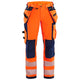 Blaklader 7197 Womens Hi Vis Trousers With 4 Way Stretch Hi Vis Orange Navy Blue Main