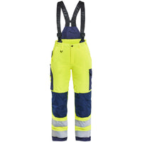 Blaklader 7885 Womens Hi Vis Winter Trousers Hi Vis Yellow Navy Blue Main