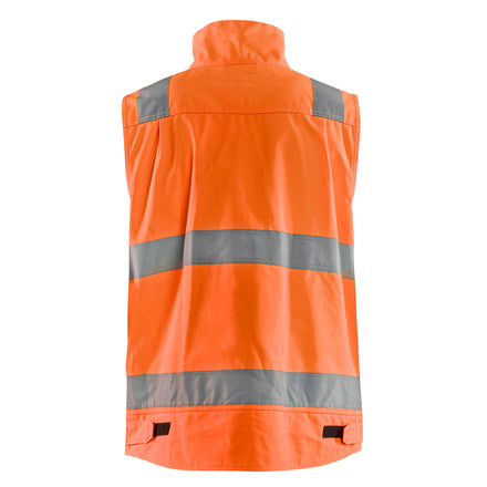Blaklader 8505 Hi Vis Vest Hi Vis Orange Navy Blue Back
