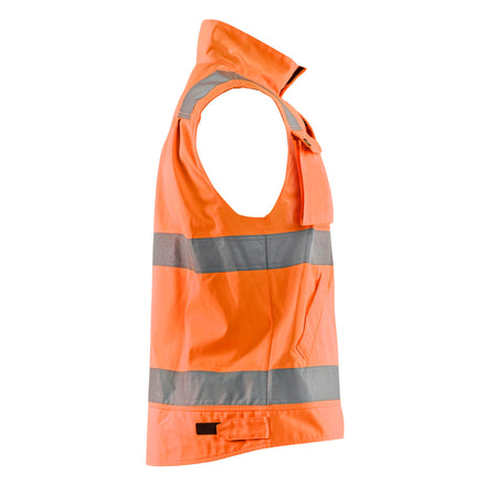 Blaklader 8505 Hi Vis Vest Hi Vis Orange Navy Blue Right