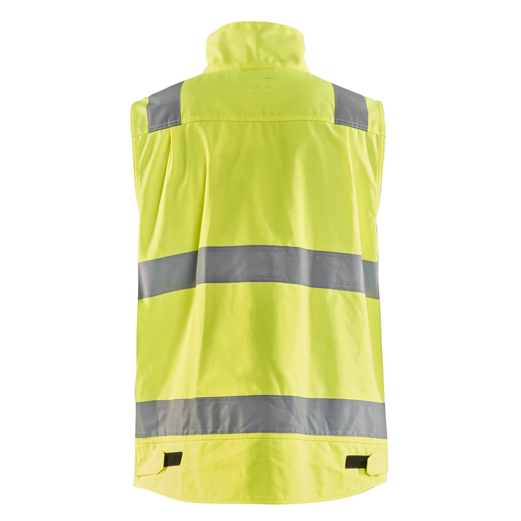 Blaklader 8505 Hi Vis Vest Hi Vis Yellow Navy Blue Back
