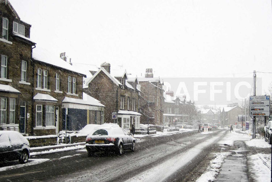 Image of Snowpocalypse happening in the UK and grit bins