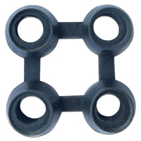 Blue Diamond Cellmax Rubber Matting Connector - 7 x 7cm Black