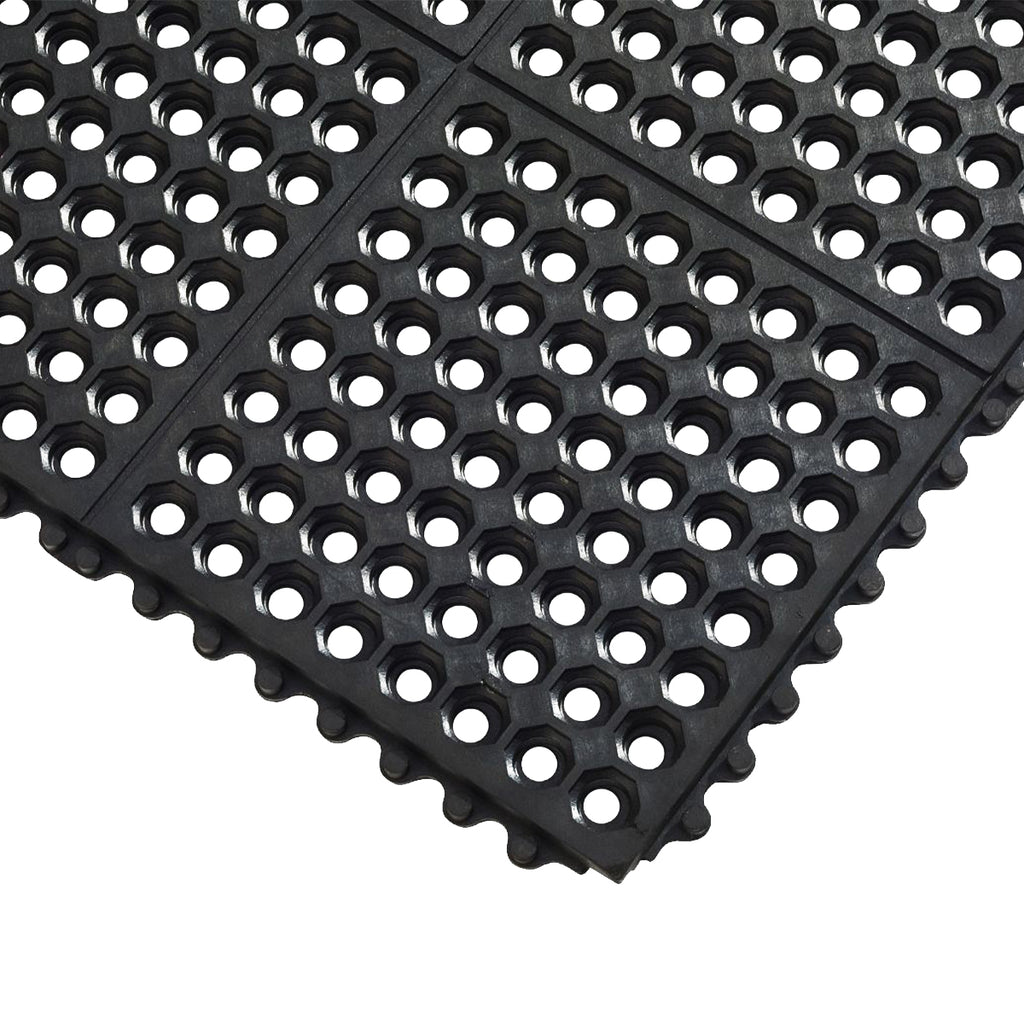 Blue Diamond Cushion Link Open Top Interlocking Anti-Fatigue Mat 92x92cm