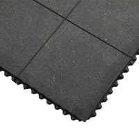 Blue Diamond Cushion Link Solid Top Interlocking Abrasive Mat 100% Nitrile 92x92cm