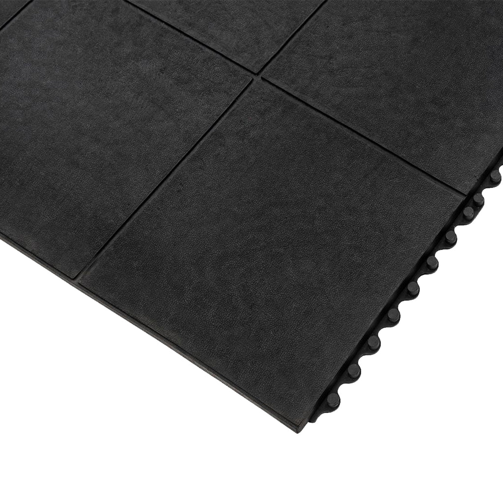 Blue Diamond Cushion Link Solid Top Interlocking Anti-Fatigue Mat 92x92cm