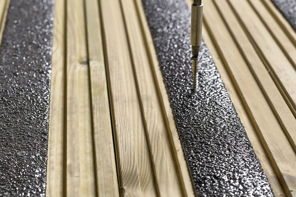 Blue Diamond Anti-Slip GRP Decking Strips 3mm