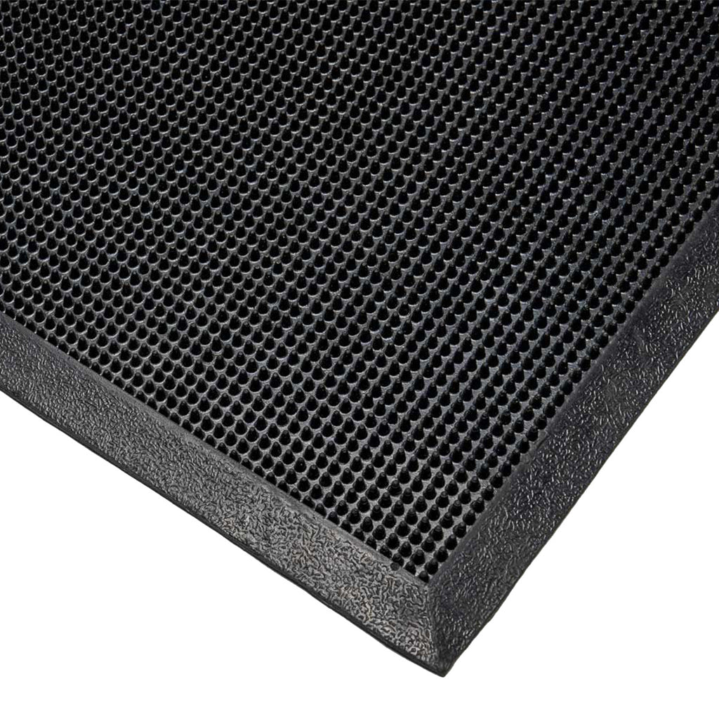 Blue Diamond Fingerbrush Aggressive Rubber Entrance Mat