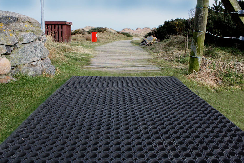 Blue Diamond Groundsafe Rubber Matting For Playgrounds & Walkways 100x150cm