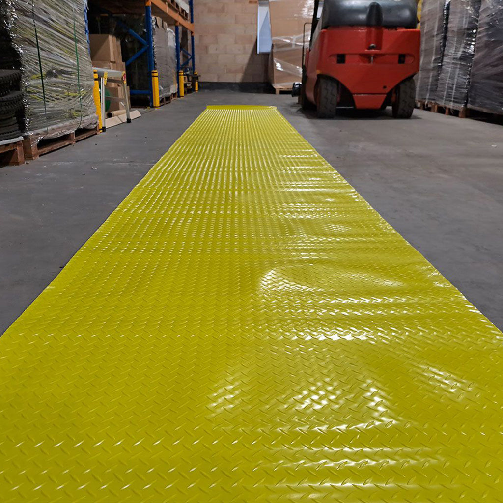 Blue Diamond SiteMat Hi-vis Walkway Matting 100cm x 10 Metre Roll