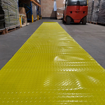 Blue Diamond SiteMat Hi-vis Walkway Matting 100cm x 10 Metre Roll