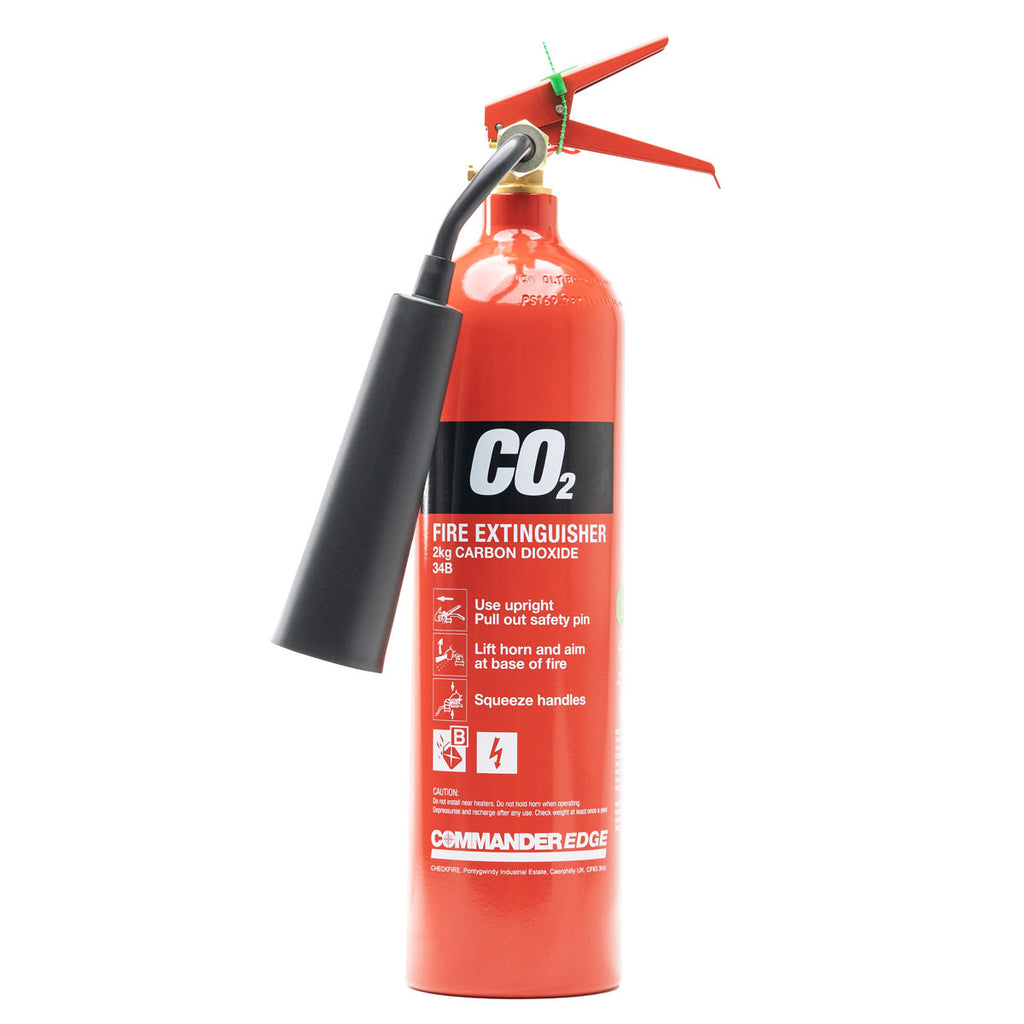 CommanderEDGE 2kg CO2 Aluminium Fire Extinguisher - FX-COA-002-DCF