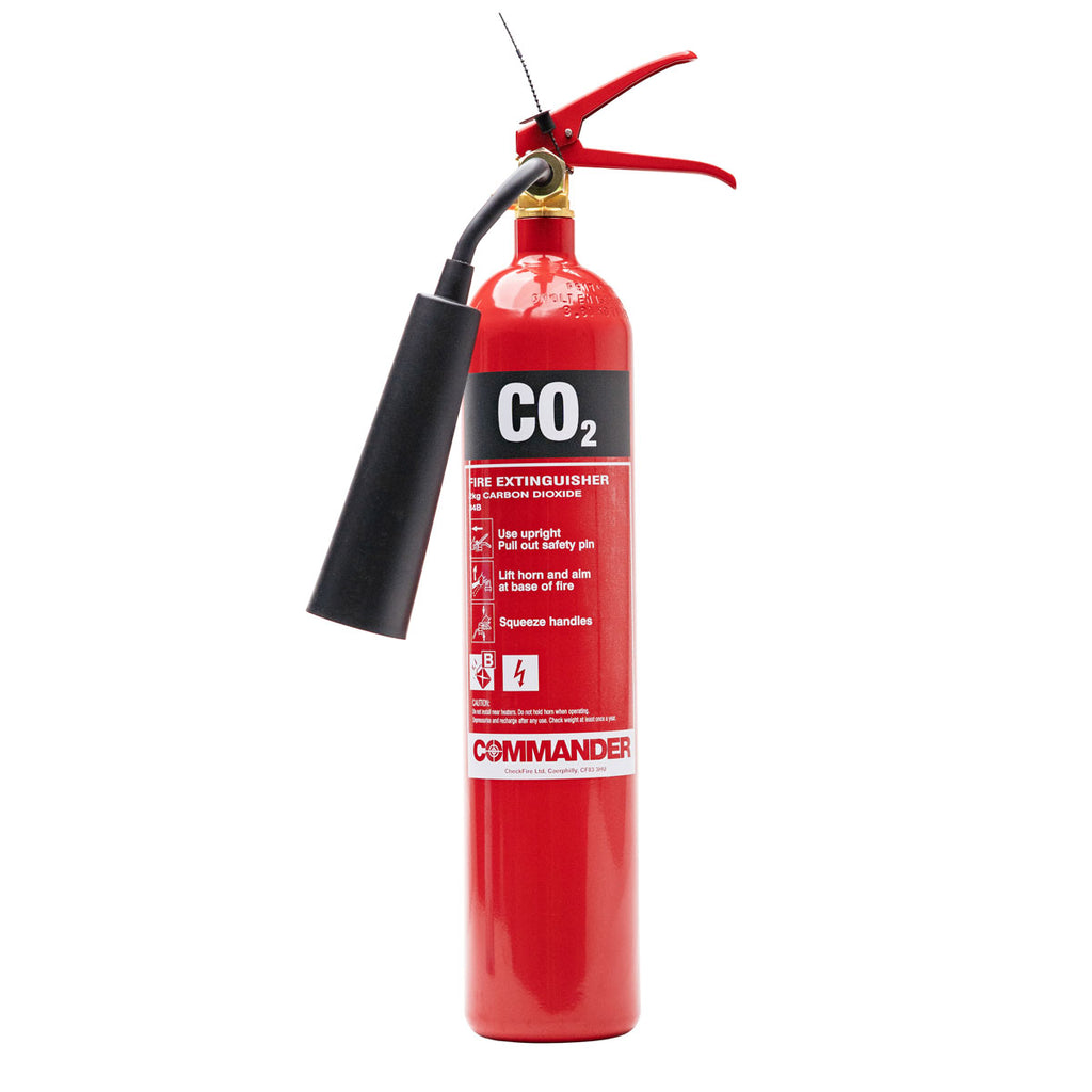 Commander 2kg CO2 Fire Extinguisher - FX-CO2-002-DCF
