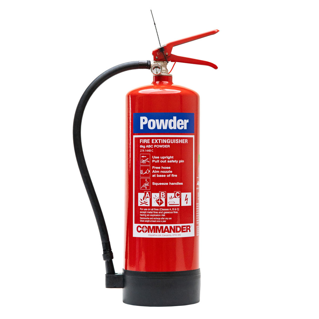 Commander 6kg ABC Powder Fire Extinguisher - FX-PWD-006-DCF