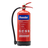 CommanderEDGE 6kg Dry Powder Fire Extinguisher - FX-PWD-006-CCF