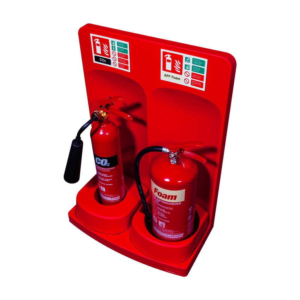 Commander Double Fire Extinguisher Stand with Inserts - CS51A