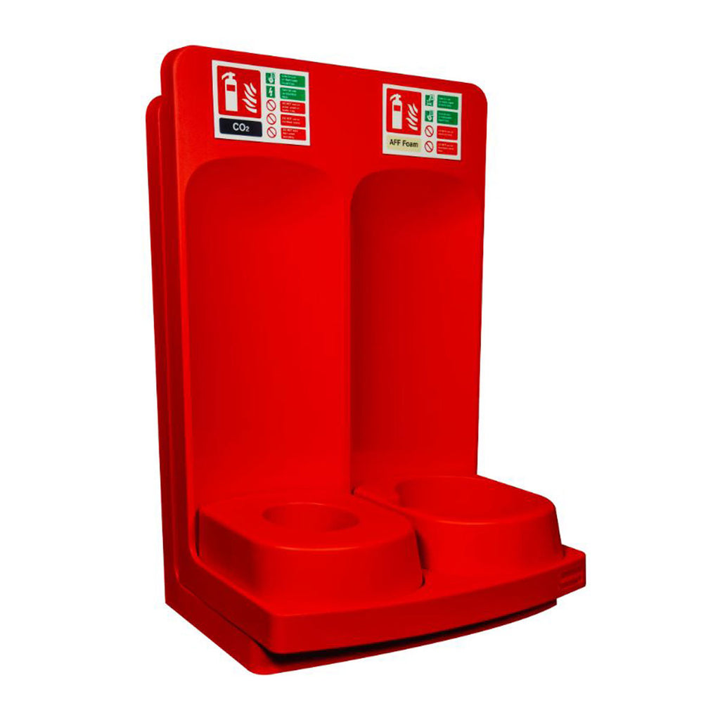 Commander Double Fire Extinguisher Stand with Inserts - CS51A