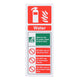 Fire Extinguisher Water ID Sign Rigid Plastic Portrait - 75mm x 200mm - 101R