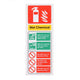 Fire Extinguisher Wet Chem ID Sign Rigid Plastic Portrait - 75mm x 200mm - 105R