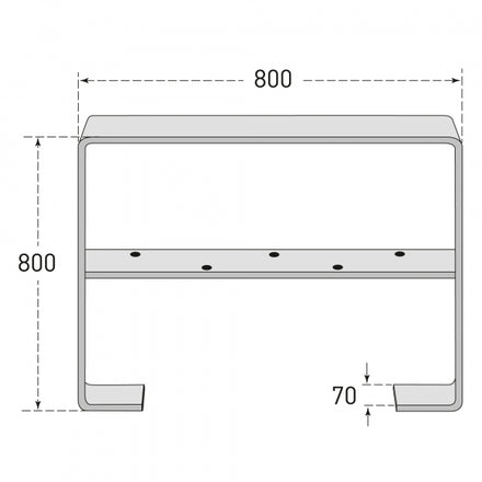 CITY GILA Bicycle/Scooter Stand - Galvanised - Bolt Down