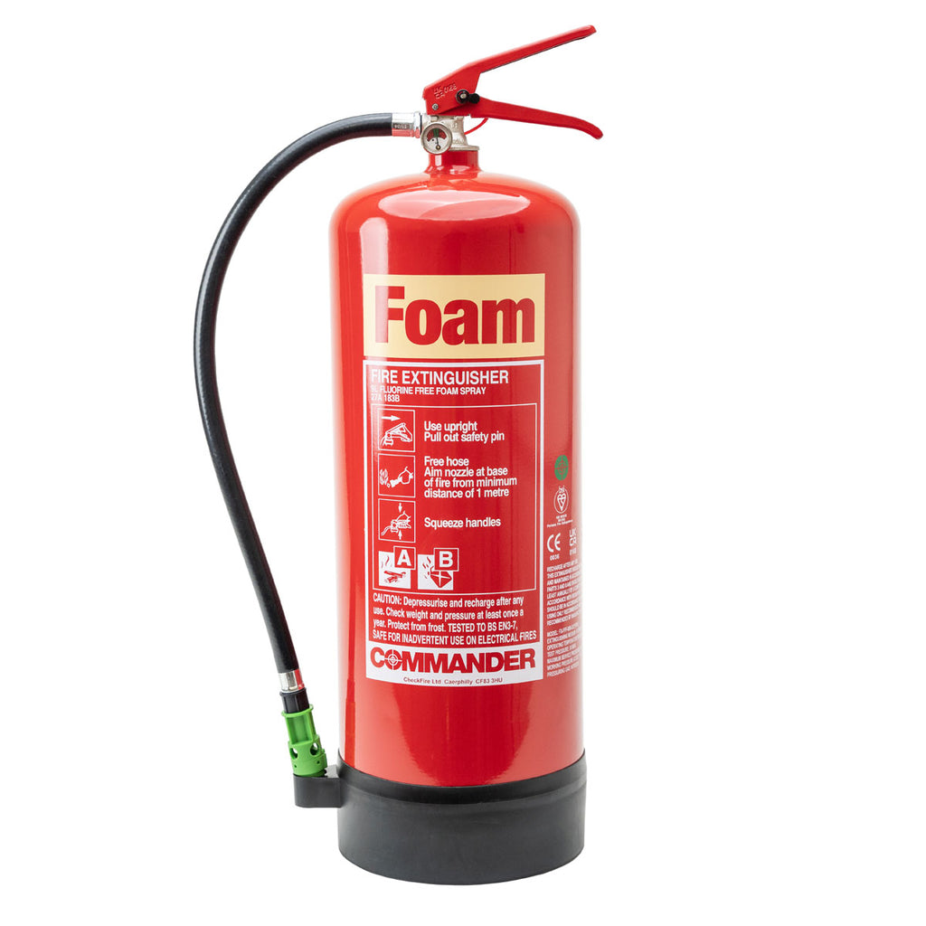 Commander 9ltr Fluorine Free Foam Fire Extinguisher - FX-FFF-009-DCF