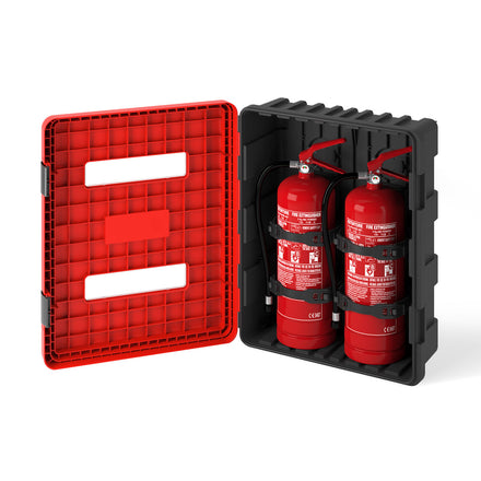 Commander Double Fire Extinguisher Cabinet - CS03-DA