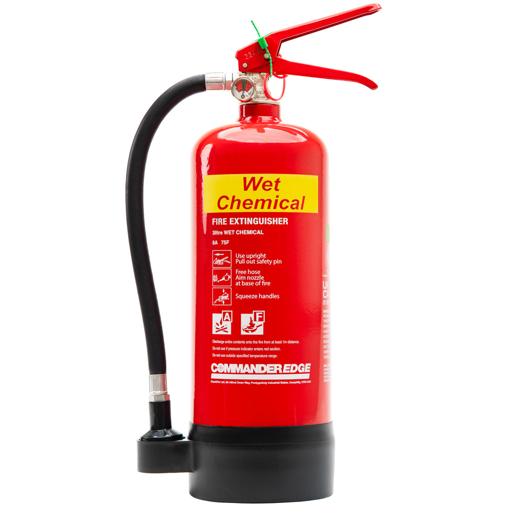 CommanderEDGE 3ltr PFAS-Free Wet Chemical Fire Extinguisher - FX-WCH-003-DCF