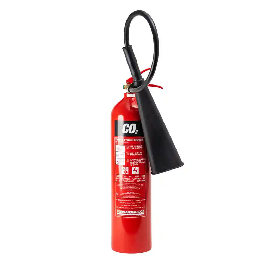 CommanderEDGE 5kg Remanufactured CO2 Aluminium Fire Extinguisher - RX-KMD-005-ECF