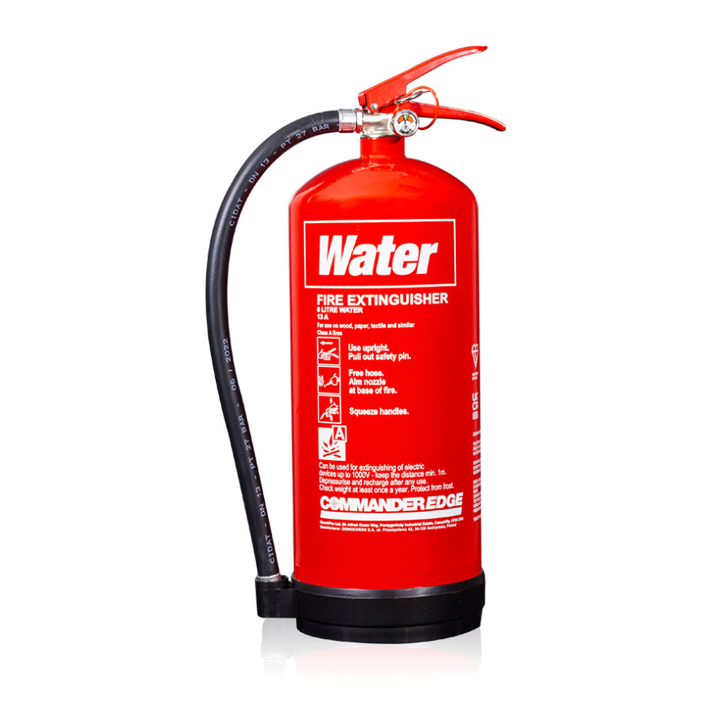 CommanderEDGE 6ltr Water Fire Extinguisher - FX-PWA-006-CCF