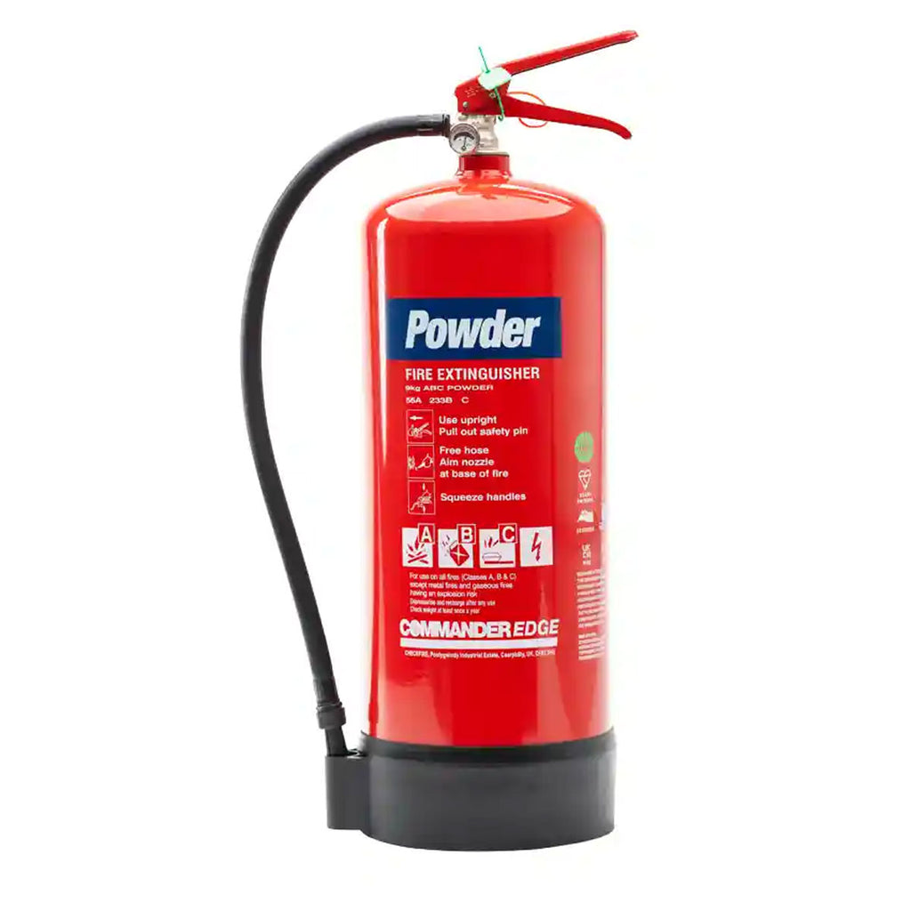 CommanderEDGE 9kg Dry Powder Fire Extinguisher - FX-PWD-009-FCF