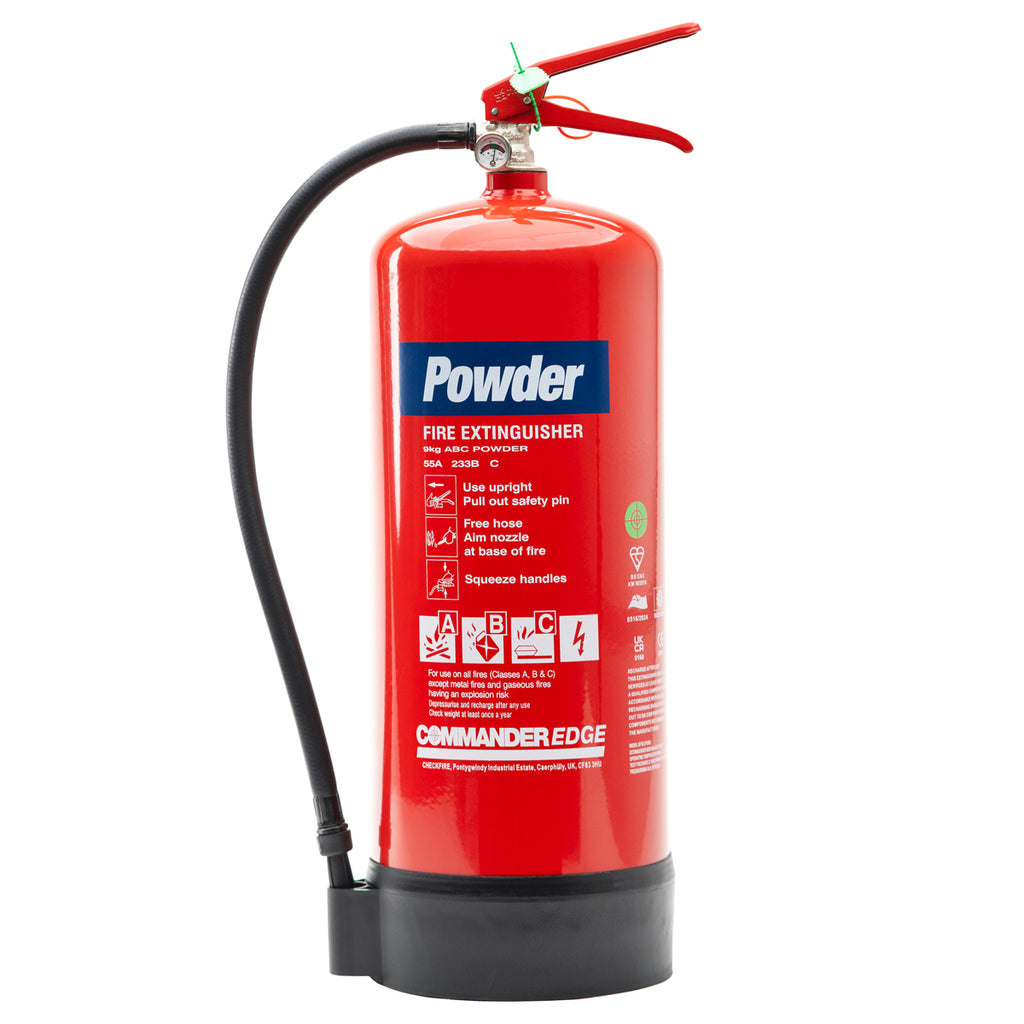CommanderEDGE 9kg Dry Powder Fire Extinguisher - FX-PWD-009-FCF