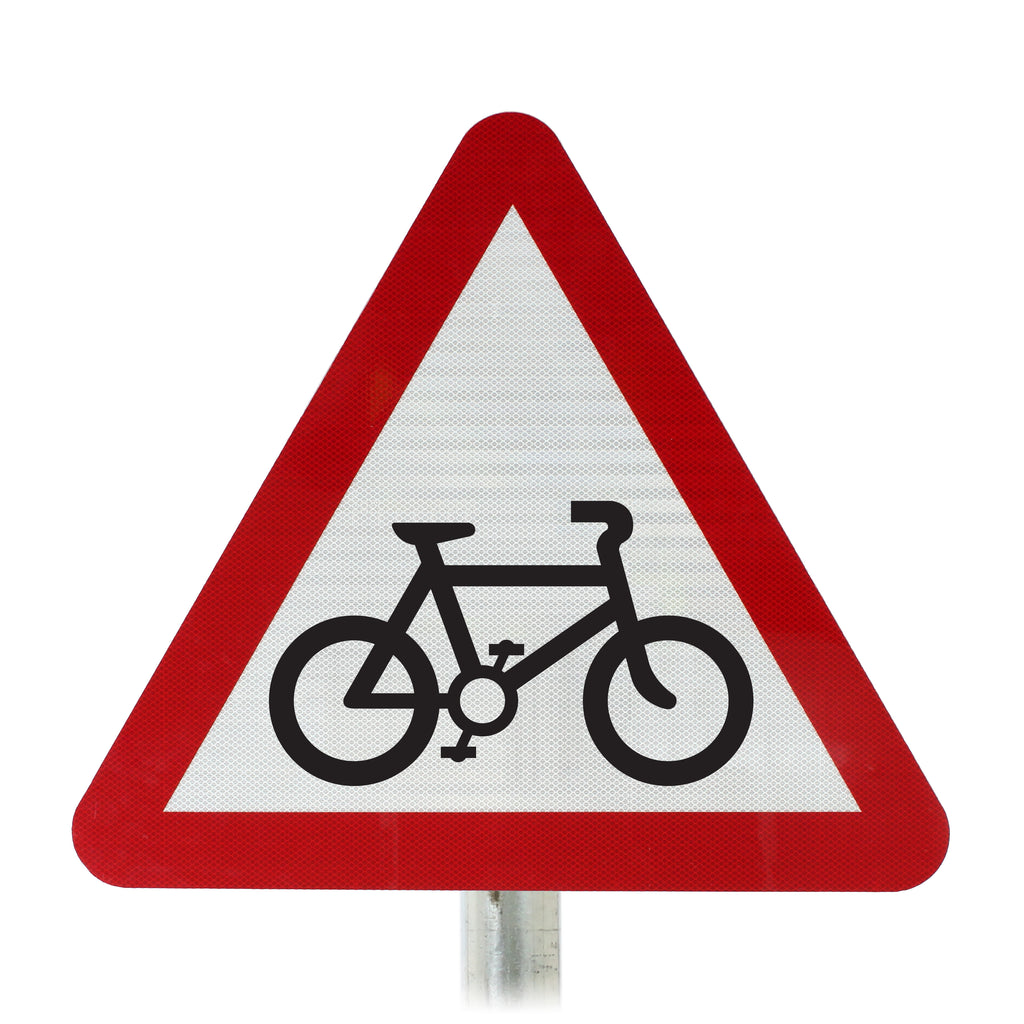 Cycle Route Sign Post Mounted - Diagram 950 R2/RA2 (Face Only) (Left / 450mm)