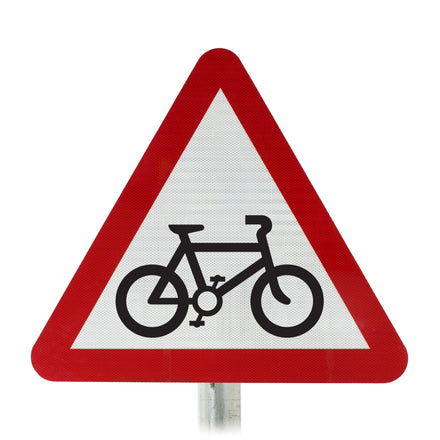 Cycle Route Sign Post Mounted - Diagram 950 R2/RA2 (Face Only) (Left / 450mm)