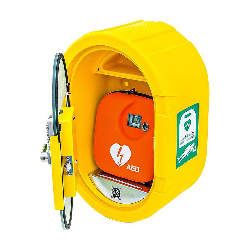 DefibSafe Outdoor AED Cabinet with Keypad Lock