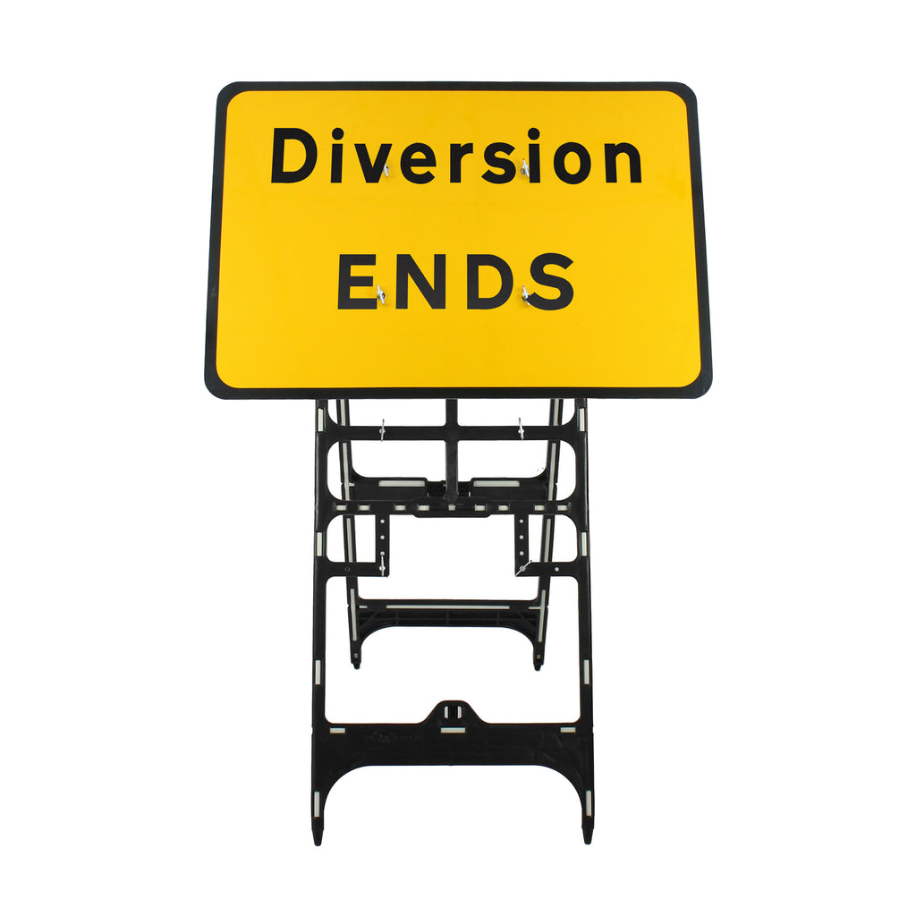 Diversion Ends Sign Diagram 2702 | Quick Fit (face only) | 1050x750mm