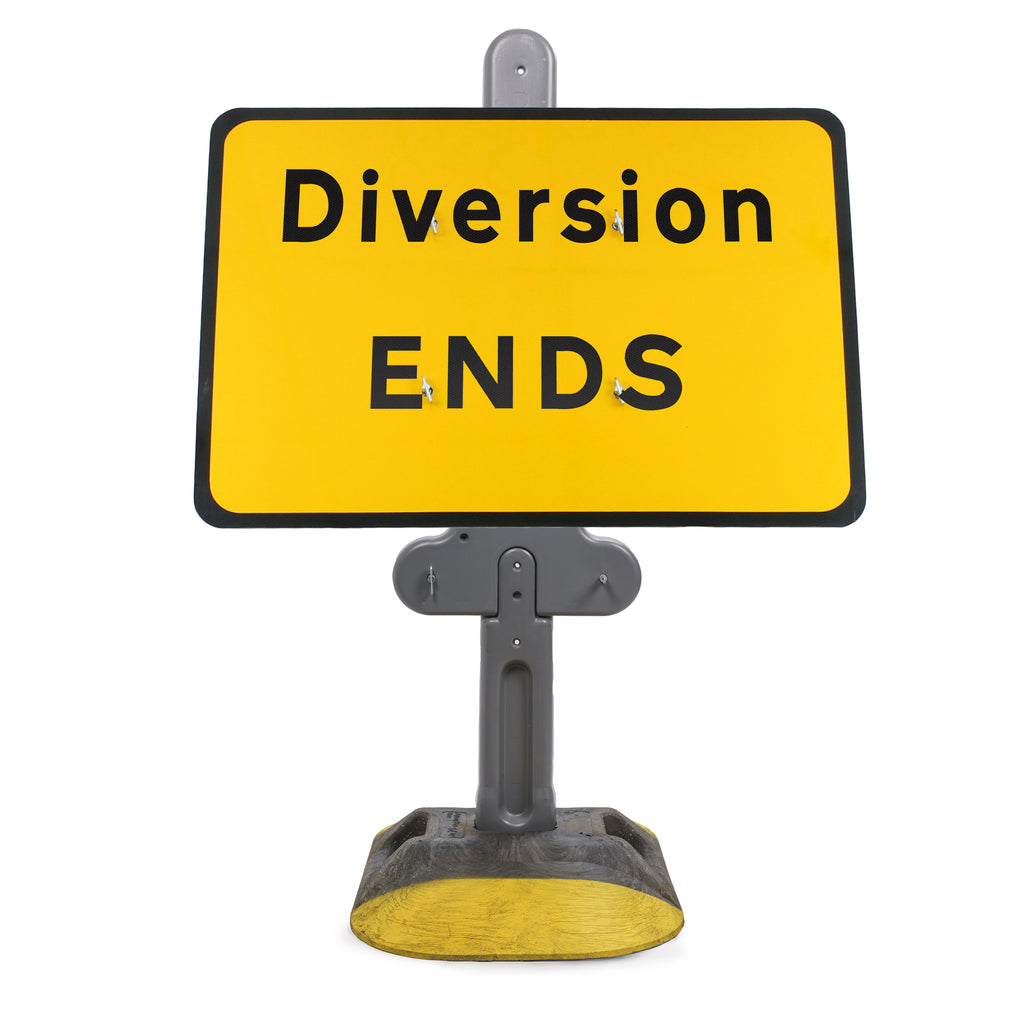 Diversion Ends Sign Diagram 2702 | Quick Fit (face only) | 1050x750mm