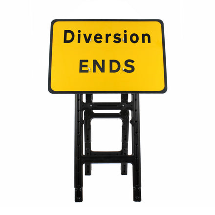 Diversion Ends Sign Diagram 2702 | Quick Fit (face only) | 1050x750mm