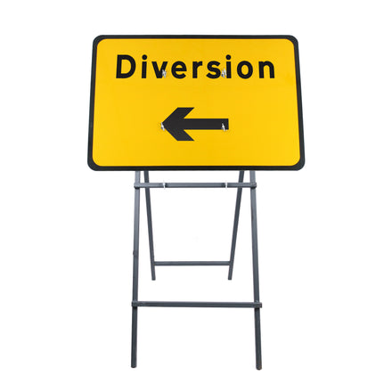Diversion Left Sign Diagram 2702 | Quick Fit (face only) | 1050x750mm