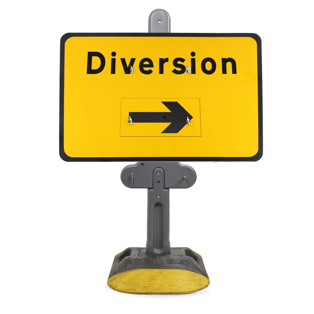Diversion Rotating Arrow Sign Diagram 2702 | Quick Fit (face only) | 1050x750mm