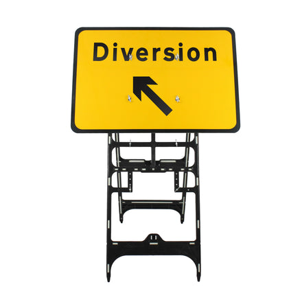 Diversion Up Left Sign Diagram 2702 | Quick Fit (Face Only) | 1050x750mm