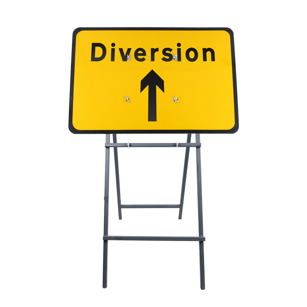 Diversion Ahead Sign Diagram 2702 | Quick Fit (face only) | 1050x750mm