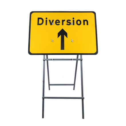 Diversion Ahead Sign Diagram 2702 | Quick Fit (face only) | 1050x750mm